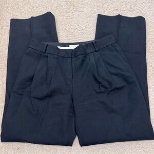 Kate Spade Live Colorfully Wool Black High Rise Straight  Leg Dress Pants Sz 4